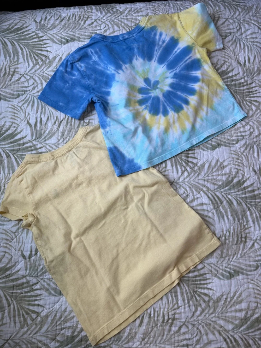 Polo by Ralph Lauren Kids' Tie-Dye Logo Tee & Crewneck Shirt - Blue & Cream